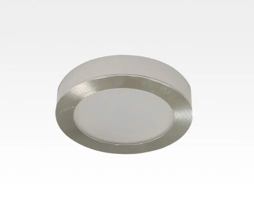 2,5W LED Möbelleuchte silber 160lm Neutral Weiß 120Grad / 12VDC Aufbau D70 / Einbau LM66