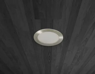 2,5W LED Möbelleuchte silber 160lm Neutral Weiß 120Grad / 12VDC Aufbau D70 / Einbau LM66 — Bild 2