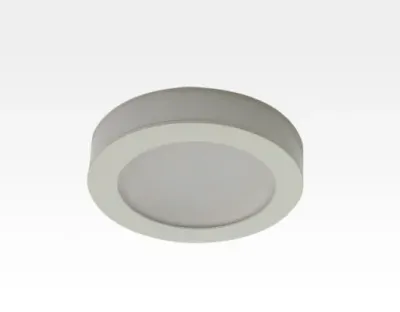 2,5W LED Möbelleuchte weiß 140lm Warm Weiß 120Grad / 12VDC Aufbau D70 / Einbau LM66 -Ausstellungsstück mit kleinen Schönheitsfehler