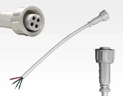 Anschlusskabel IP67 Easy Stecker RGB 4-polig / 15cm female und 1 offenes Ende