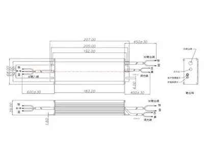CC 4200mA 20-54VDC 150W LED Driver dimmbar 0-10V  / kompat. mit LTPSZR*N150 — Bild 3