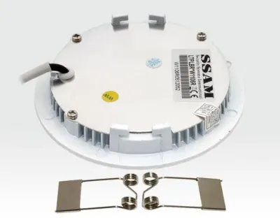 6W LED Paneel weiss rund Neutral Weiss dimmbar 400lm 120Grad / 4000-4500K D110mm 230VAC -Ausstellungsstück mit kleinen Schönheitsfehlern — Bild 2