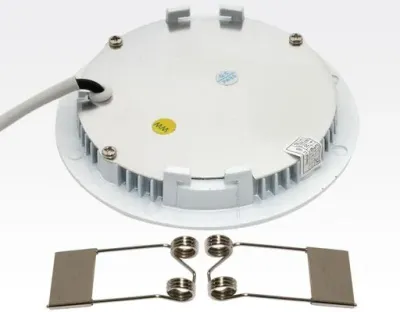 7W LED Paneel weiss WW DxH 120x14 dimmbar 400lm 120Grad / 2700-3200K 230VAC — Bild 2