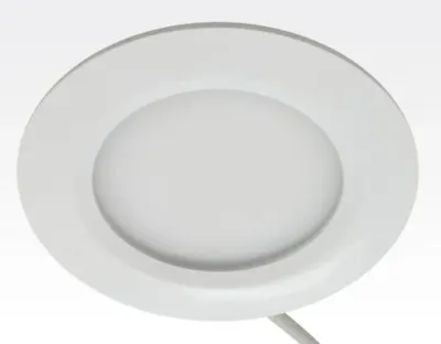 7W LED Paneel weiss WW DxH 120x14 dimmbar 400lm 120Grad / 2700-3200K 230VAC