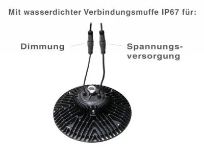 200W LED UFO-Pendelstrahler 120Grad Tageslicht Weiss 26000lm / 230VAC Dimmbar IP65 — Bild 5