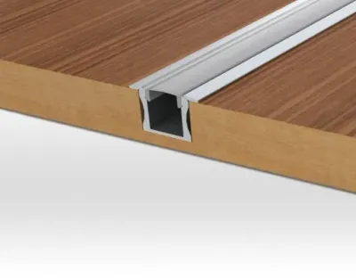Aluminium Profil 1 m / für LED Lichtbänder max. 10x4,5mm — Bild 2