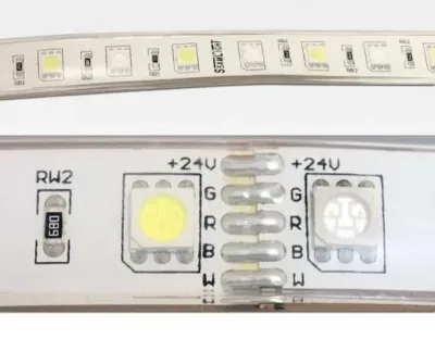 14,4 W/m LED Lichtband RGBW Color mit Neutral Weiß Rolle mit 5m / 60LEDs/m IP67 24VDC Easy Stecker — Bild 2