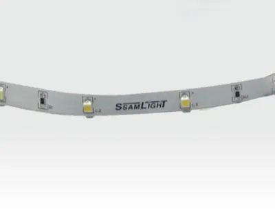 2,4W/m LED Lichtband Warm Weiß Rolle 5m mit Easy Stecker / 150lm/m 30LEDs/m 24VDC — Bild 2