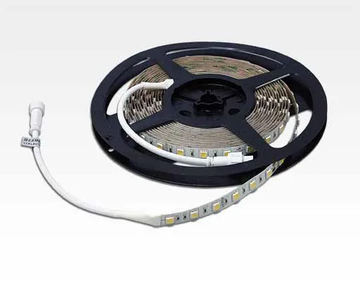 14,4W/m LED Lichtband Warm Weiß Rolle 5m mit Easy Stecker / 720lm/m 60LEDs/m 24VDC
