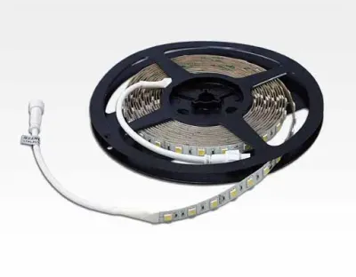 14,4W/m LED Lichtband Warm Weiß Rolle 5m mit Easy Stecker / 720lm/m 60LEDs/m 24VDC