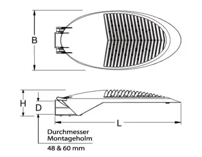 30W LED Weg- und Straßen Beleuchtung Neutral Weiß 100Grad / 2690lm 50000h IP65 230VAC — Bild 10