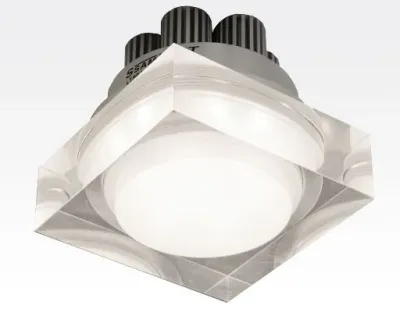 7W LED Einbau Downlight quadratisch dimmbar Neutral Weiß / 4000-4500K 700lm 230VAC IP44 110Grad