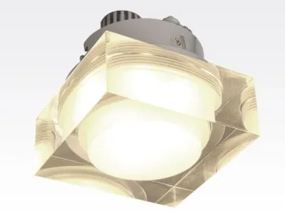 3W LED Einbau Downlight quadratisch dimmbar Warm Weiß / 2700-3200K 270lm 230VAC IP44 110Grad — Bild 1