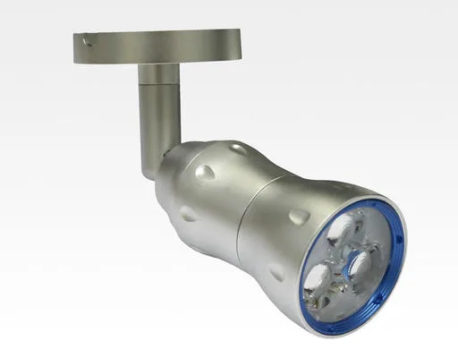 8W LED Fokus Mini Spot mit Halterung silber rund Neutral Weiß / 4000K 450lm 230VAC 10-33Grad