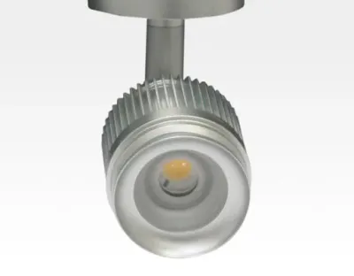 4W LED Fokus Mini Spot mit Halterung silber rund Warm Weiß / 3000K 220lm 230VAC 21-71Grad -Ausstellungsstück mit kleinen Schönheitsfehler — Bild 2