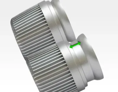 4W LED Fokus Mini Spot mit Halterung silber rund Warm Weiß / 3000K 220lm 230VAC 21-71Grad -Ausstellungsstück mit kleinen Schönheitsfehler — Bild 4
