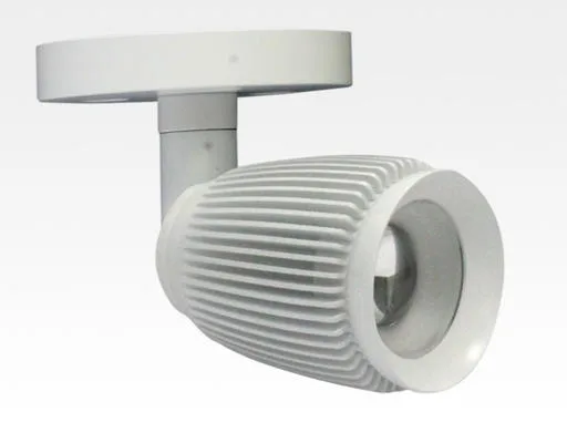 4W LED Fokus Mini Spot mit Halterung weiß rund Warm Weiß / 3000K 220lm 230VAC 21-71Grad -Ausstellungsstück mit kleinen Schönheitsfehler