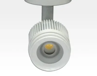 4W LED Fokus Mini Spot mit Halterung weiß rund Warm Weiß / 3000K 220lm 230VAC 21-71Grad -Ausstellungsstück mit kleinen Schönheitsfehler — Bild 2