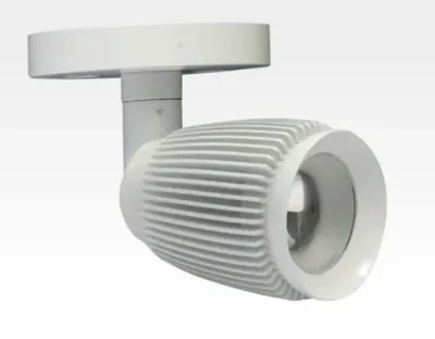 4W LED Fokus Mini Spot mit Halterung weiß rund Warm Weiß / 3000K 220lm 230VAC 21-71Grad -Ausstellungsstück mit kleinen Schönheitsfehler — Bild 1