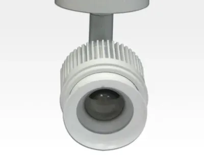 4W LED Fokus Mini Spot mit Halterung weiß rund Warm Weiß / 3000K 220lm 230VAC 25-65Grad -Ausstellungsstück mit kleinen Schönheitsfehler — Bild 4