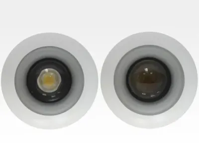 4W LED Fokus Mini Spot mit Halterung weiß rund Warm Weiß / 3000K 220lm 230VAC 25-65Grad -Ausstellungsstück mit kleinen Schönheitsfehler — Bild 6