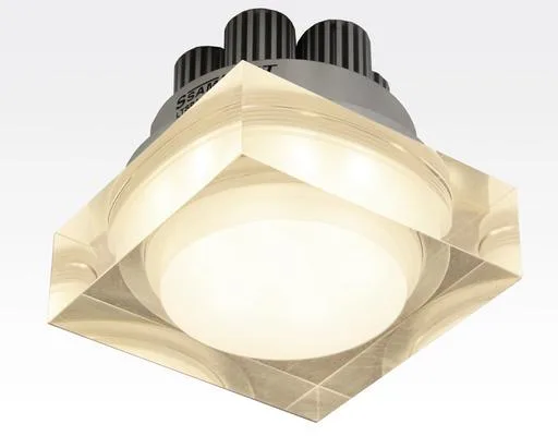 3W LED Einbau Spot Warm Weiß quadratisch / 240lm 230VAC