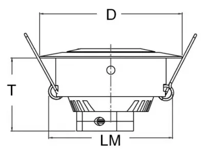 3W LED Miniatur Design Einbau Leuchte Warm Weiß 45Grad / 135lm +/-30 Grad schwenkbar 12VDC -Ausstellungsstück mit kleinen Schönheitsfehler — Bild 6