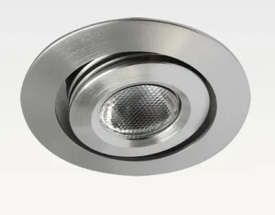 3W LED Miniatur Design Einbau Leuchte Warm Weiß 45Grad / 135lm +/-30 Grad schwenkbar 12VDC