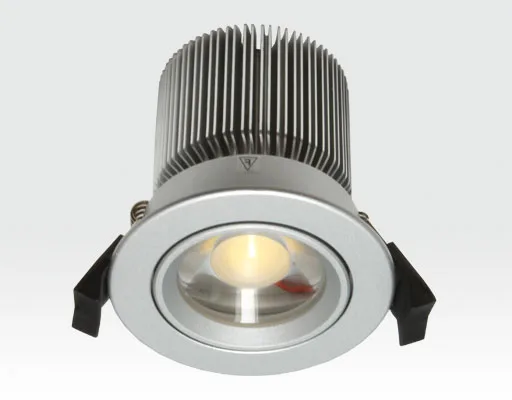 10W LED Spot silber klar Neutral Weiß / 650lm IP44 230VAC