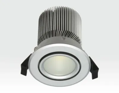 10W LED Spot silber frosted Neutral Weiß / 650lm IP44 230VAC