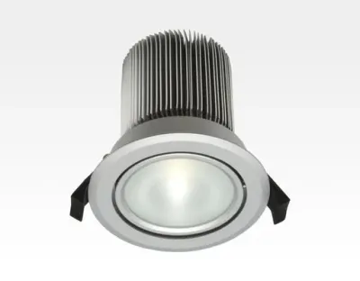 10W LED Spot silber frosted Neutral Weiß dimmbar / 650lm IP44 230VAC — Bild 1