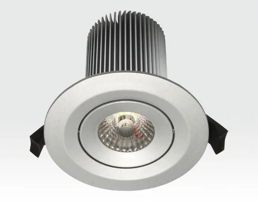 15W LED Einbau Leuchte silber Neutral Weiß / IP44 230VAC