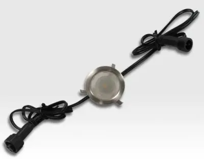0,07W LED Outdoor Mini-Design Einbau Leuchte rund Warm Weiß / 3lm IP67 Easy Stecker 12VDC — Bild 4