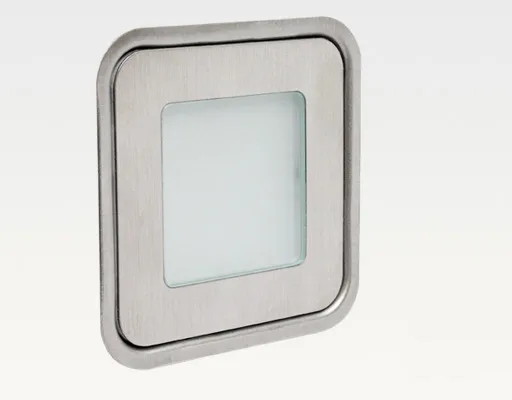 0,56W LED Outdoor Mini-Design Einbau Leuchte quadr. Warm Weiß / 5lm IP67 Easy Stecker 12VDC -Ausstellungsstück mit kleinen Schönheitsfehler