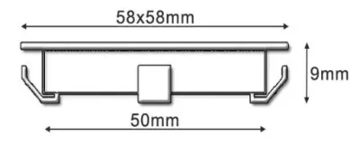 0,56W LED Outdoor Mini-Design Einbau Leuchte quadr. Warm Weiß / 5lm IP67 Easy Stecker 12VDC -Ausstellungsstück mit kleinen Schönheitsfehler — Bild 7