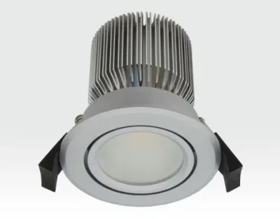 10W LED Spot silber frosted Warm Weiß / 650lm IP44 230VAC — Bild 1