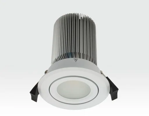 15W LED Spot silber frosted Warm Weiß dimmbar / 750lm IP44 230VAC