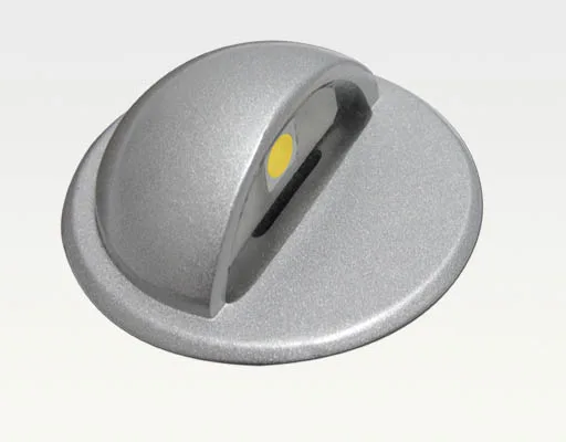 0,23W LED Outdoor Mini-Design Einbau Leuchte rund Warm Weiß / 9lm IP67 Easy Stecker 12VDC -Ausstellungsstück mit kleinen Schönheitsfehler