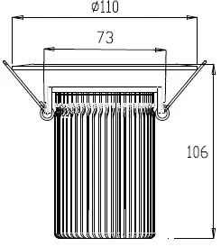 15W LED Einbau Leuchte weiß Warm Weiß / IP44 230VAC — Bild 3