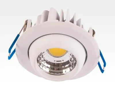 3W LED Einbau Spotleuchte weiß rund Neutral Weiß / 4000-4500K 180lm 230VAC IP44 65Grad