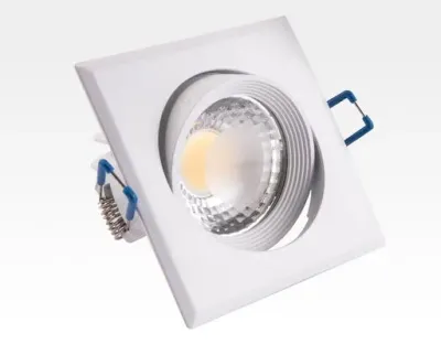 3W LED Einbau Spotleuchte weiß quadratisch Neutral Weiß / 4000-4500K 180lm 230VAC IP44 65Grad — Bild 3