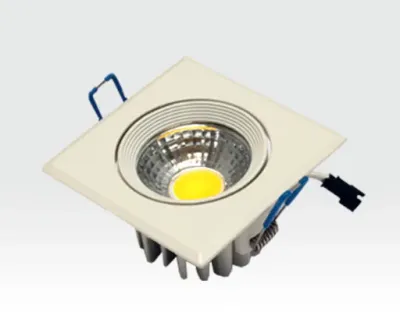 5W LED Einbau Spotleuchte weiß quadratisch Neutral Weiß / 4000-4500K 300lm 230VAC IP44 65Grad -Ausstellungsstück mit kleinen Schönheitsfehler — Bild 2