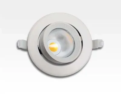 8W LED Einbau Spotleuchte weiß rund Neutral Weiß / 4000-4500K 525lm 230VAC IP40 90Grad -Ausstellungsstück mit kleinen Schönheitsfehlern