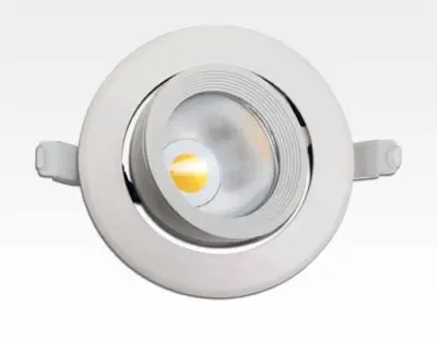 10W LED Einbau Spotleuchte weiß rund Neutral Weiß / 4000-4500K 650lm 230VAC IP40 90Grad — Bild 1