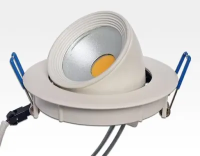 20W LED Einbau Spotleuchte weiß rund Neutral Weiß / 4000-4500K 1300lm 230VAC IP40 90Grad-Ausstellungsstück mit kleinen Schönheitsfehlern — Bild 3