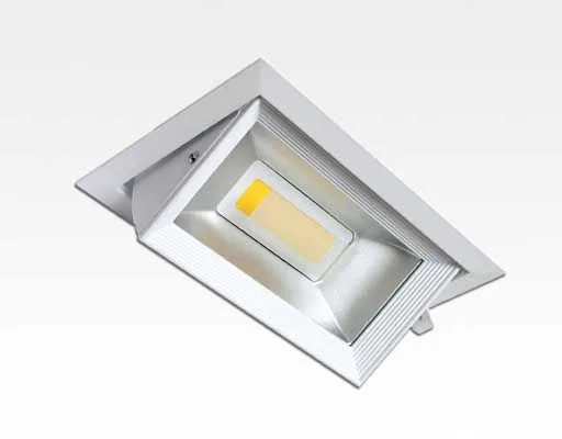 30W LED Einbau Spotleuchte weiß rechteckig Neutral Weiß / 4000-4500K 1800lm 230VAC IP44 120Grad