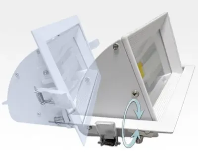 40W LED Einbau Spotleuchte weiß rechteckig Neutral Weiß / 4000-4500K 2400lm 230VAC IP44 120Grad — Bild 5