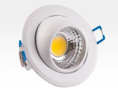 3W LED Einbau Spotleuchte weiß rund Warm Weiß / 2700-3200K 180lm 230VAC IP44 65Grad — Bild 2