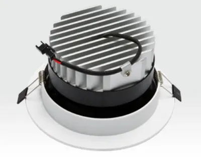 12W LED Einbau Spotleuchte weiß rund Warm Weiß / 2700-3200K 780lm 230VAC IP40 120Grad — Bild 2