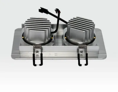 6W LED Einbau Spotleuchte silber rechteckig Warm Weiß / 2700-3200K 360lm 230VAC IP40 120Grad — Bild 3